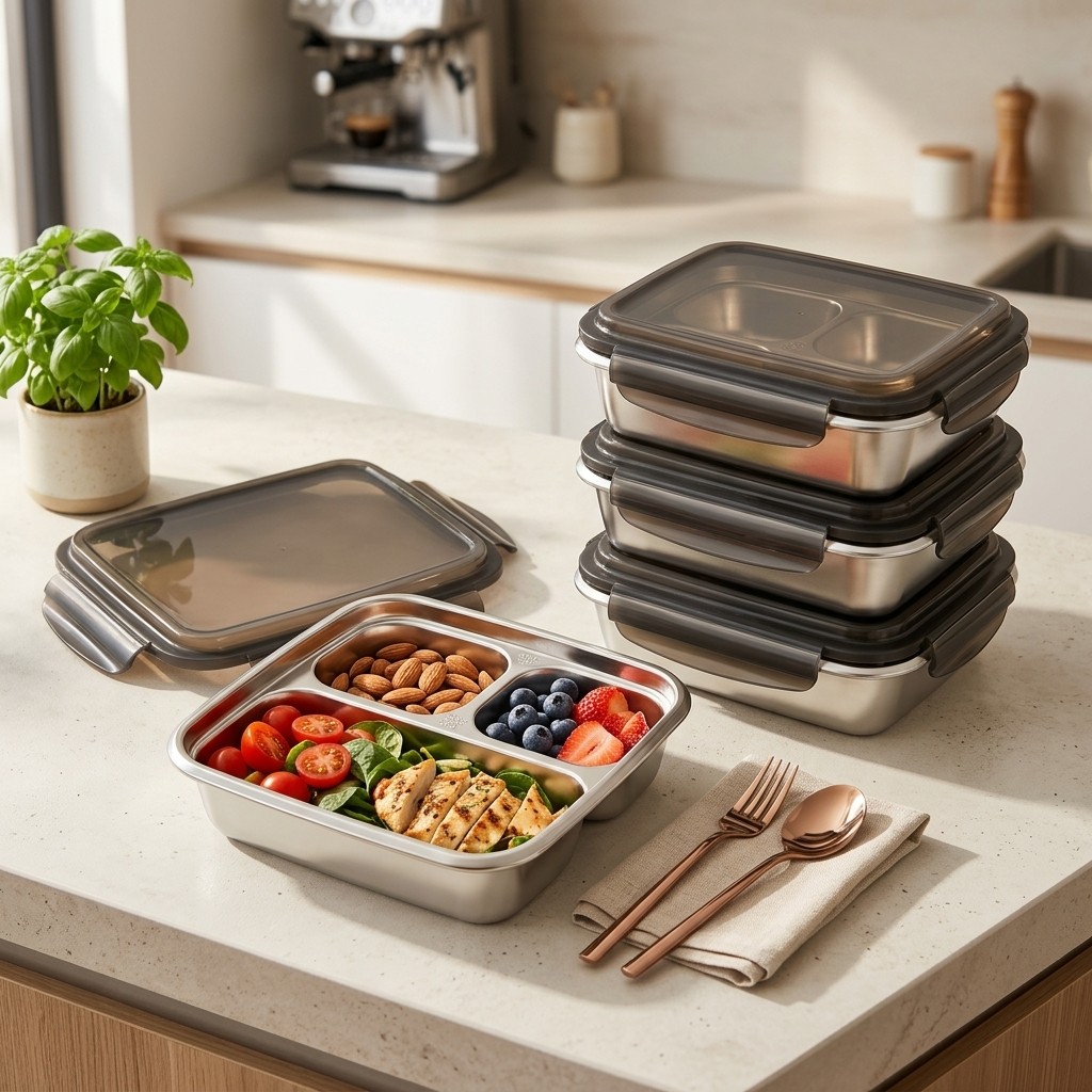 กล่องอาหารกลางวันความจุขนาดใหญ - Bento Box Two Tier บทวิจารณ์และราคา
