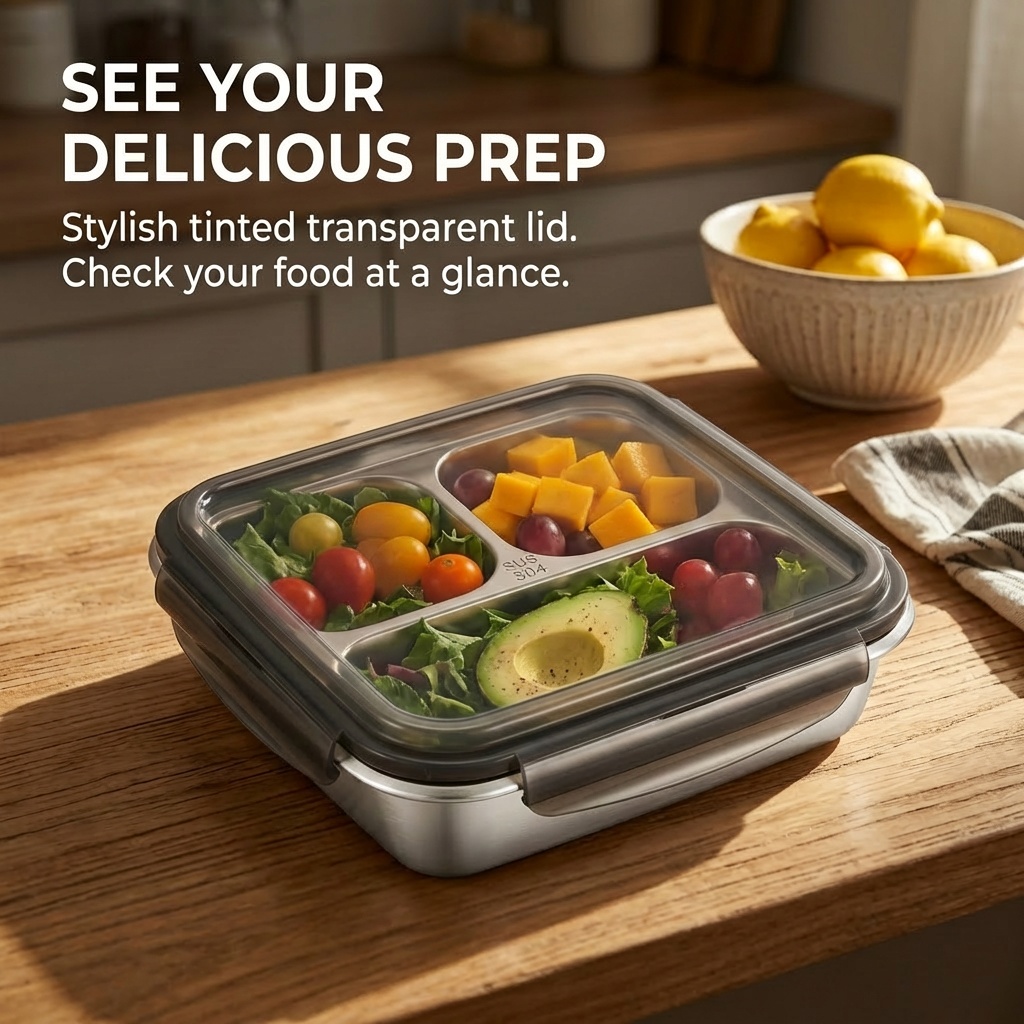 กล่องอาหารกลางวันความจุขนาดใหญ - Bento Box Two Tier บทวิจารณ์และราคา