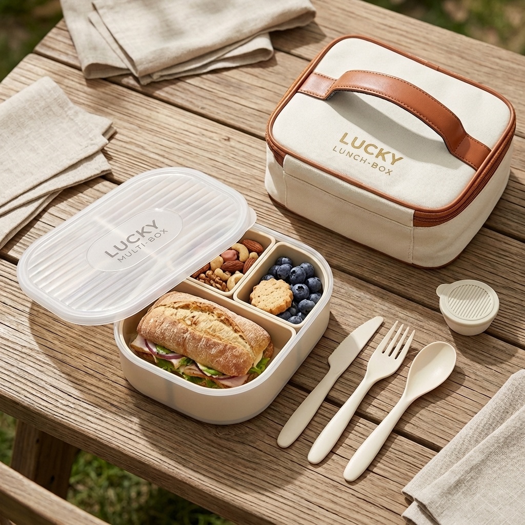 กล่องข้าวพลาสติกแบบพกพาสำหรับเ - Bento Box Two Tier บทวิจารณ์และราคา