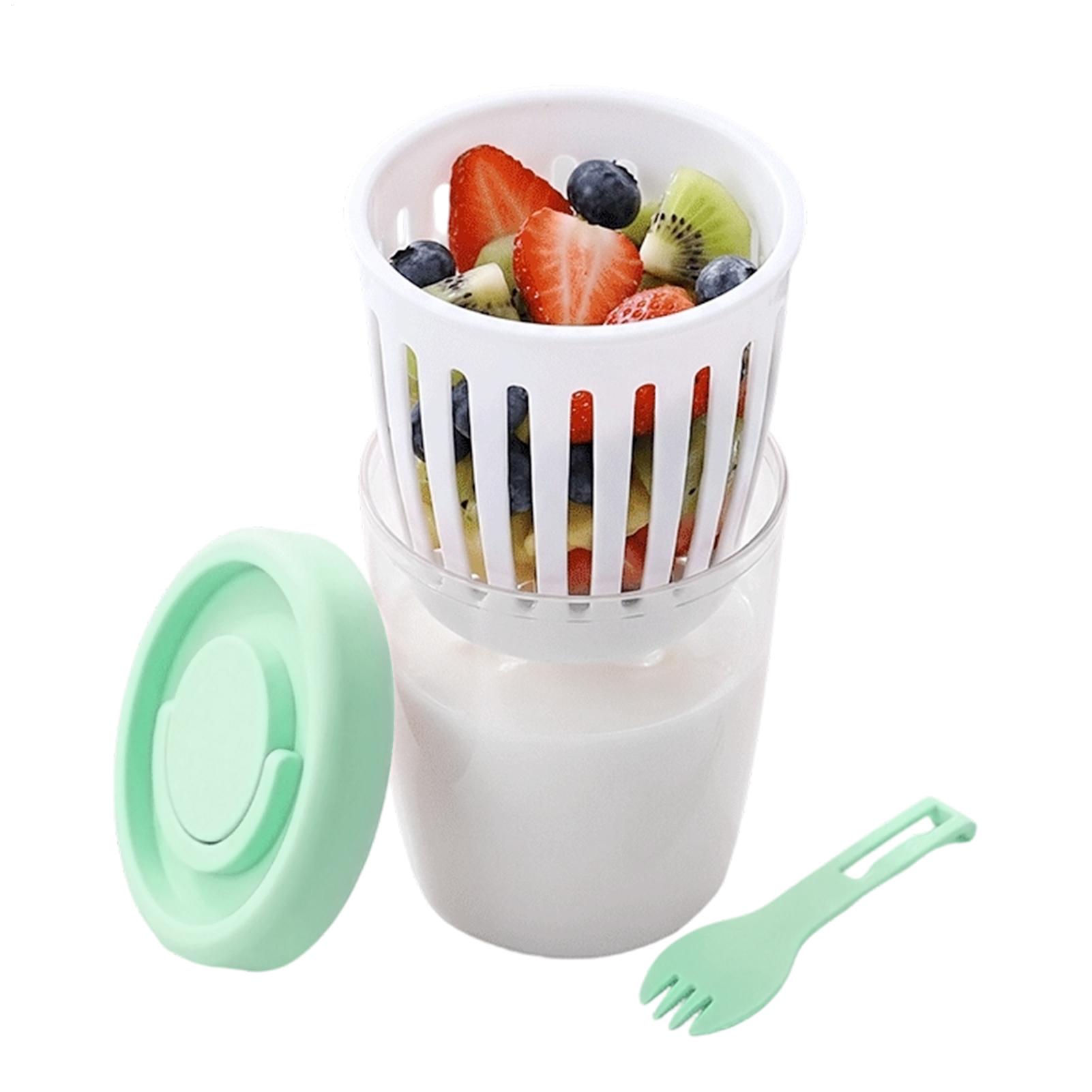 ถ้วยโยเกิร์ตพร้อมฝาปิด ถ้วยสลั - Bento Box Two Tier บทวิจารณ์และราคา