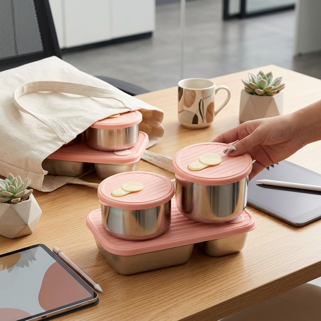 กล่องอาหารกลางวันสแตนเลส 304 ใ - Bento Box Two Tier บทวิจารณ์และราคา
