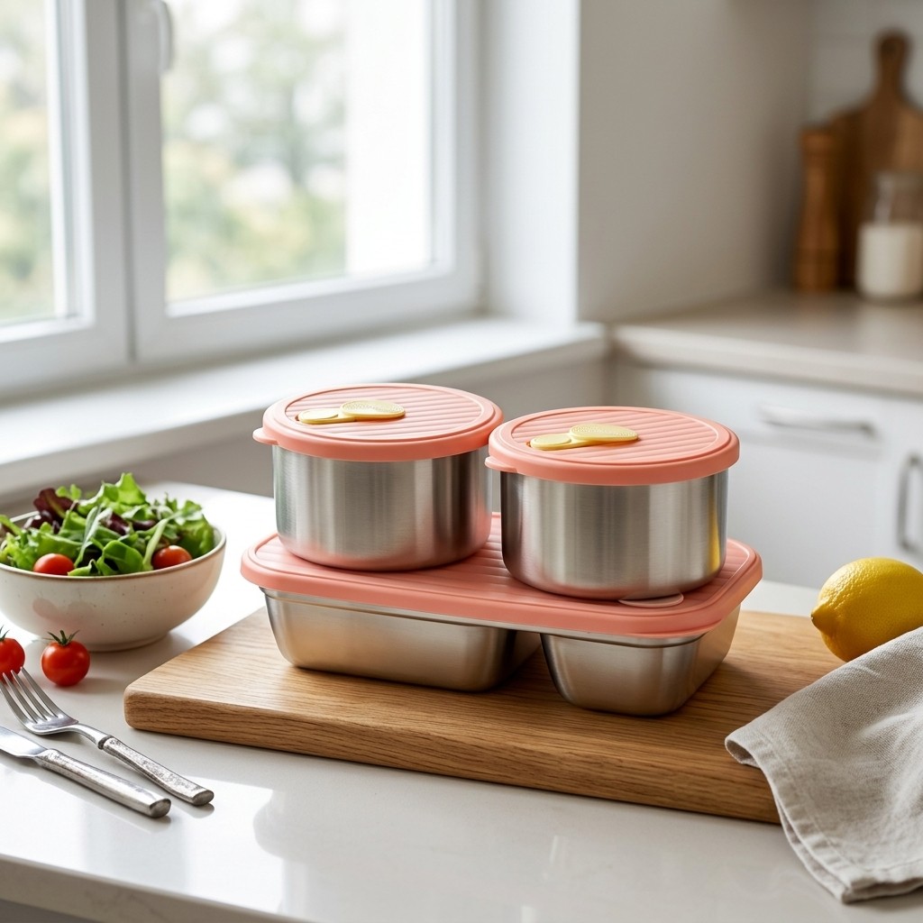 กล่องอาหารกลางวันสแตนเลส 304 ใ - Bento Box Two Tier บทวิจารณ์และราคา