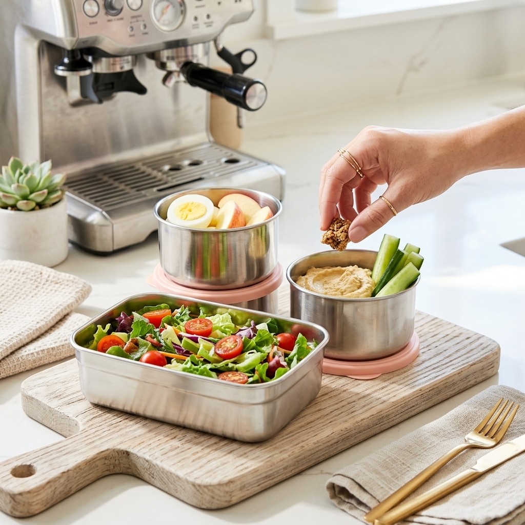 กล่องอาหารกลางวันสแตนเลส 304 ใ - Bento Box Two Tier บทวิจารณ์และราคา
