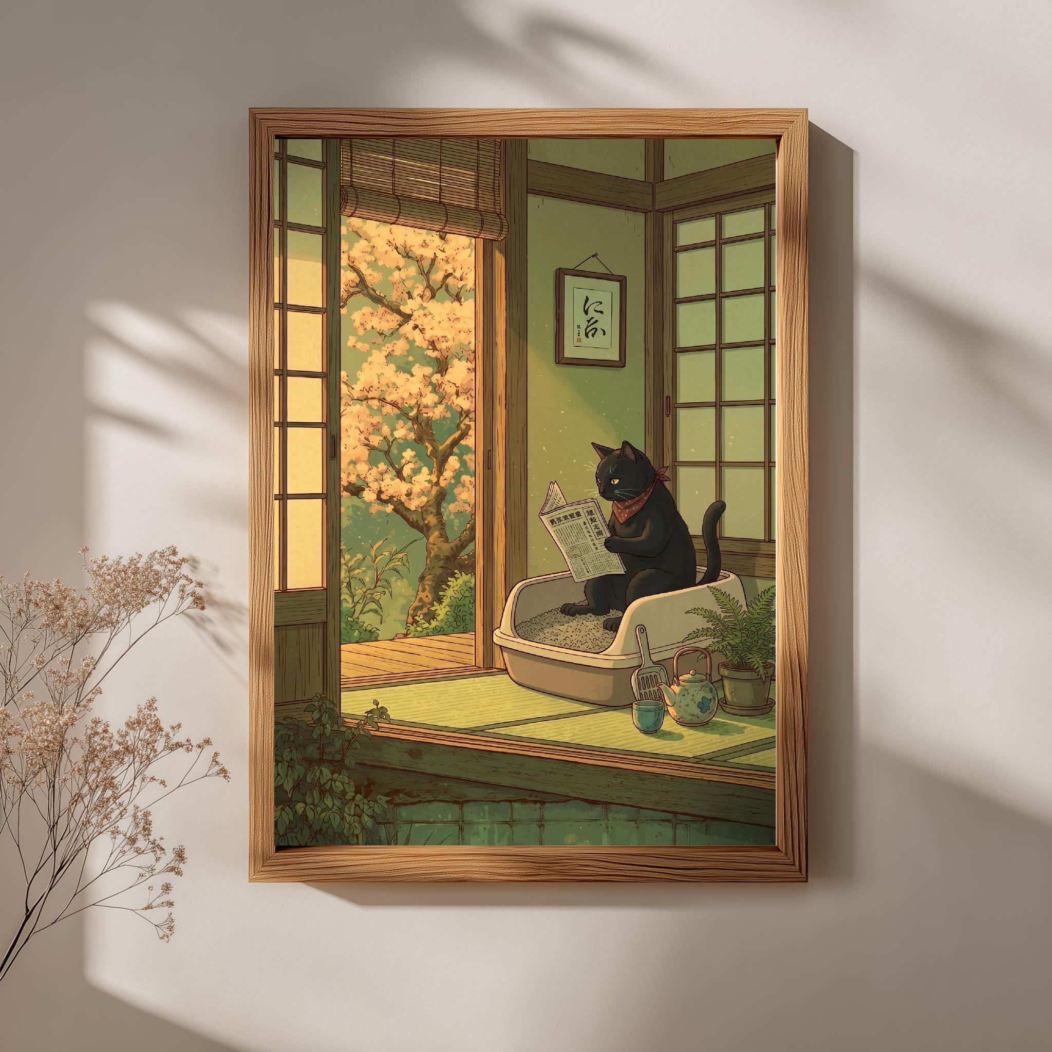 โปสเตอร์วินเทจญี่ปุ่นสไตล์โอเร - Japanese Zen Lifestyle บทวิจารณ์และราคา