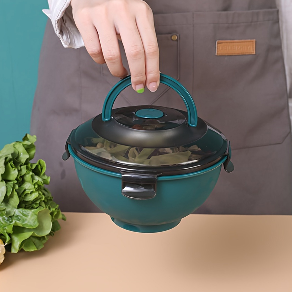 แบบพกพาสลัดก๋วยเตี๋ยวชามซุป Le - Bento Box Two Tier บทวิจารณ์และราคา