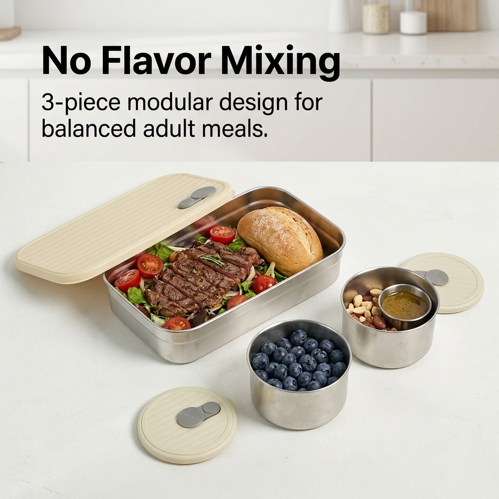 กล่องอาหารสแตนเลส 304 สำหรับไม - Bento Box Two Tier บทวิจารณ์และราคา