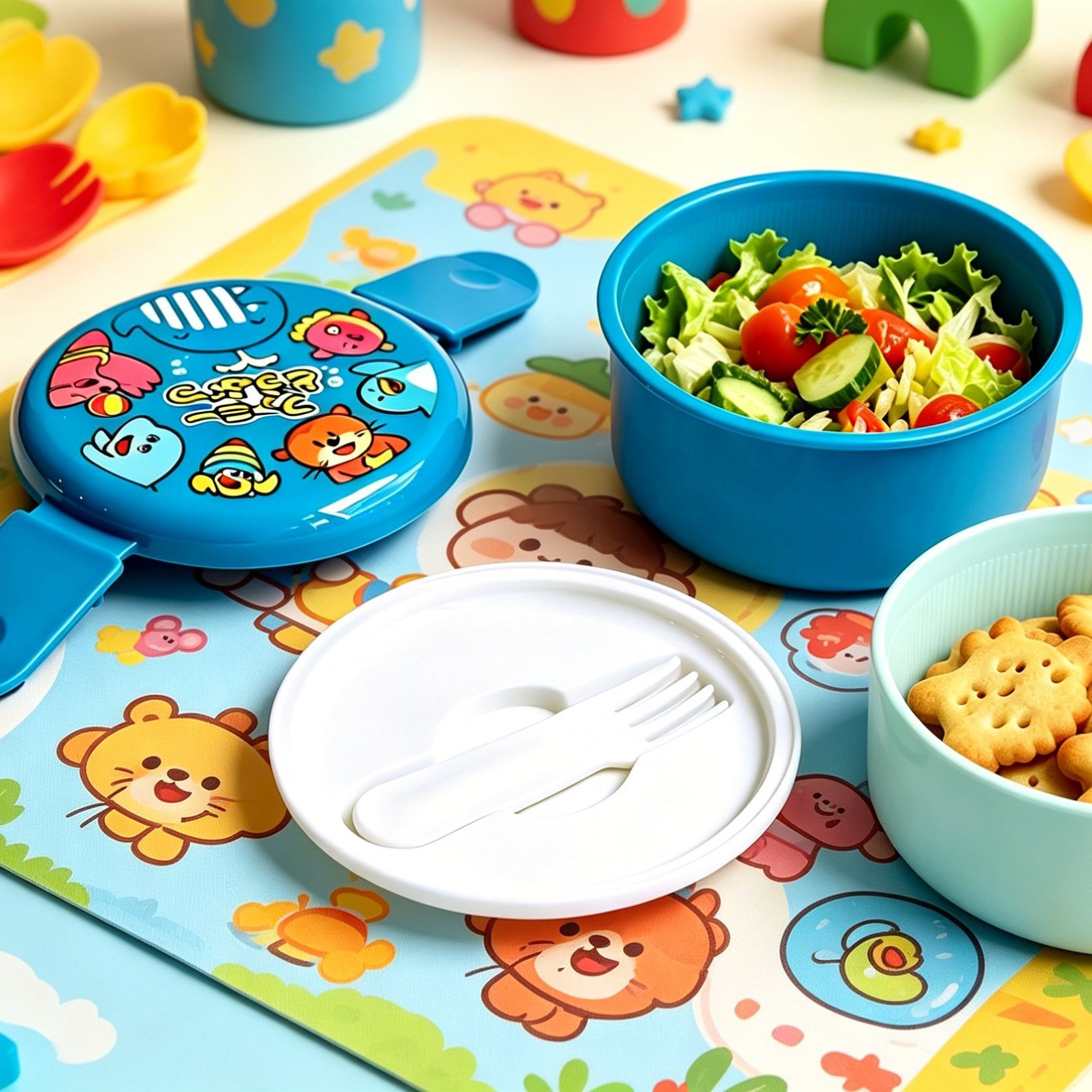 กล่องอาหารกลางวันรูปสัตว์ขนาดเ - Bento Box Two Tier บทวิจารณ์และราคา