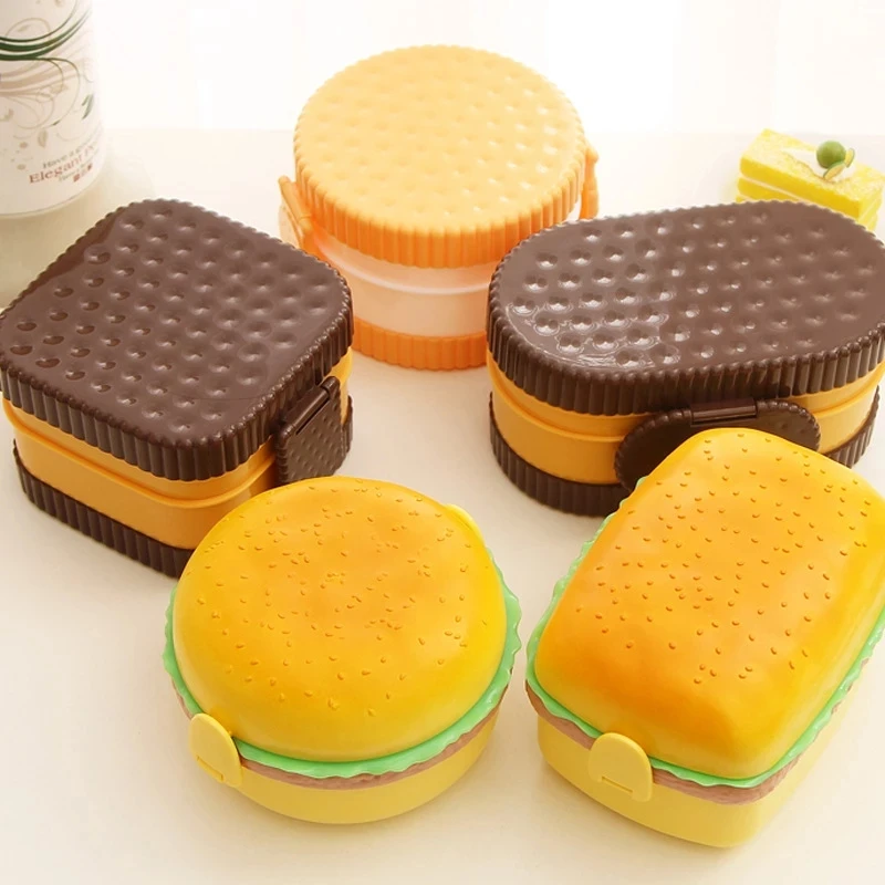 กล่องอาหารกลางวันแฮมเบอร์เกอร์ - Bento Box Two Tier บทวิจารณ์และราคา