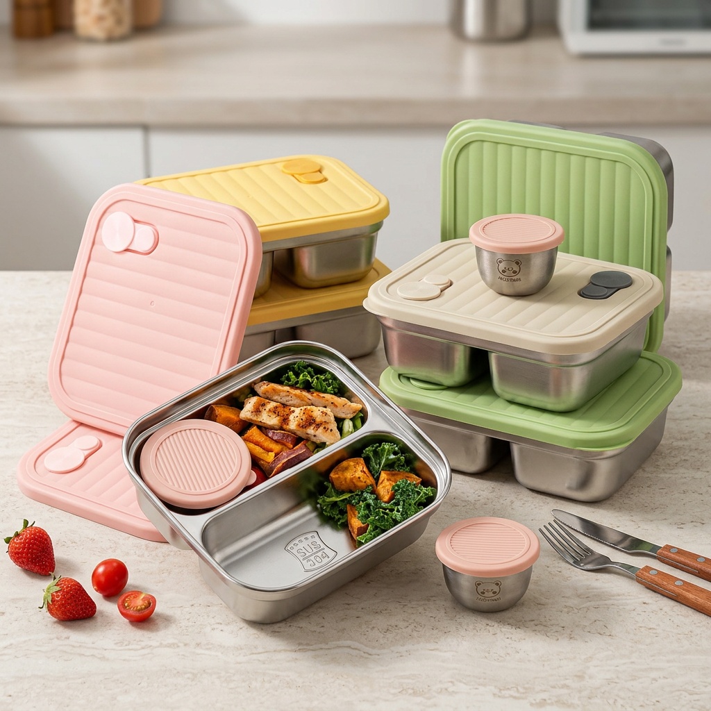 กล่องอาหารกลางวันสแตนเลส 304 แ - Bento Box Two Tier บทวิจารณ์และราคา
