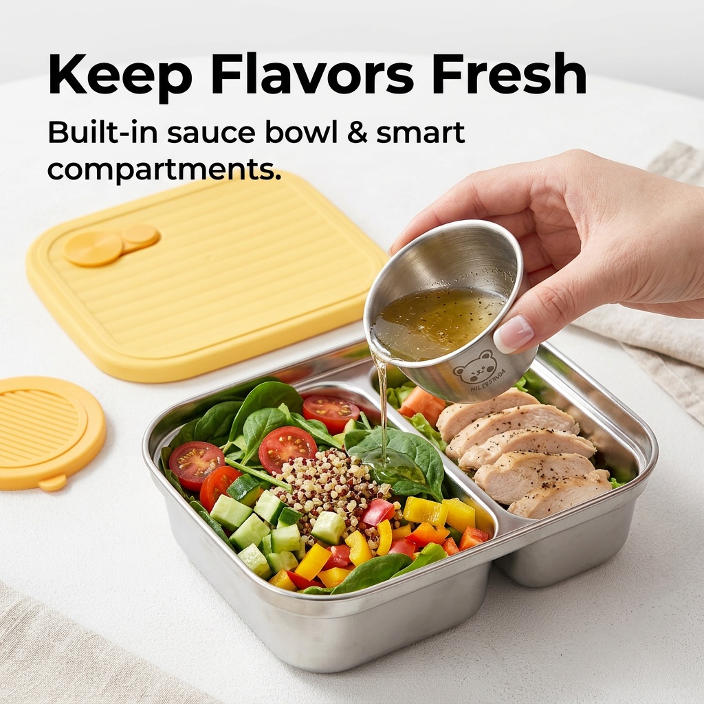 กล่องอาหารกลางวันสแตนเลส 304 แ - Bento Box Two Tier บทวิจารณ์และราคา